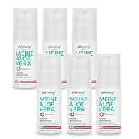 alkmene 6x Aloe Vera Gesichtsfluid mit Hyaluron 50 ml - Aloe Vera Gel  Gesicht fr normale bis trockene Haut - Feuchtigkeitscreme vegan - Aloe Vera  Gesichtscreme, Alea Vera Gel, Aloeveragel : Amazon.de: Kosmetik