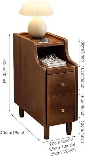 Table de chevet moderne de chambre avec tablette de lecture rétractable