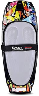 Leader Accessories Kneeboard with Integrated Hook for Kids and Adults, 50" L (Yellow/Grey)