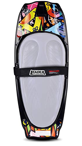 Leader Accessories Kneeboard with Integrated Hook for Kids and Adults, 50" L (Yellow/Grey)
