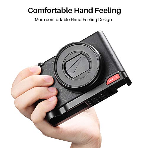 Cucudy R054 Extensão de metal para câmera Suporte de montagem de placa de base com parafusos de 1/4