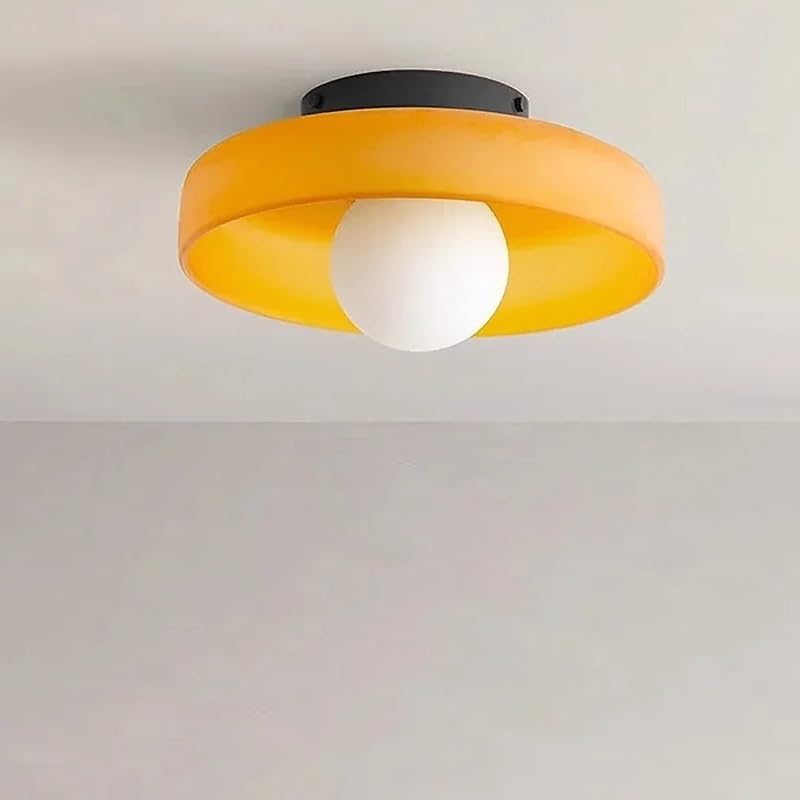 Lampe de plafond en verre rétro style japonais au design médiéval élégant et épuré