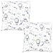 TupTam Federa per Cuscino per Bambini con Motivi Decorativi Set di 2, Aerostato di aria Blu, 50 x 50 cm