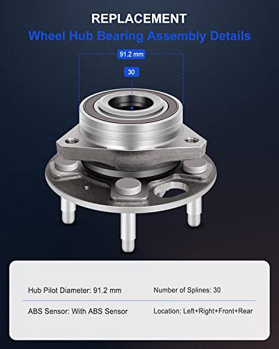 Image of ECCPP 513288 Wheel Bearing Hub Assembly for Chevrolet Impala 2014-2020