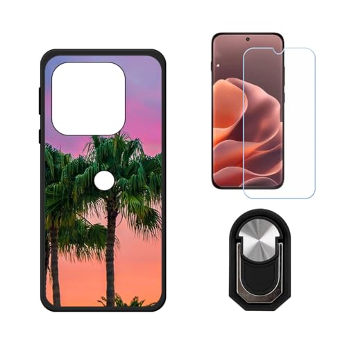 BMPNLSZ �K�p Motorola Edge 70 Pro�p+HD�����K���X�ɓK�����ėpTPU�P�[�X�A�V���J�Q���P�[�X�o���p�[�ی�o�b�N�P�[�X-�ɓK����9�d�x�X�N���C�u�h�~�X�N���[���v���e�N�^(6,78") + ���O���\�Ŕėp�I��360�x��]�\��