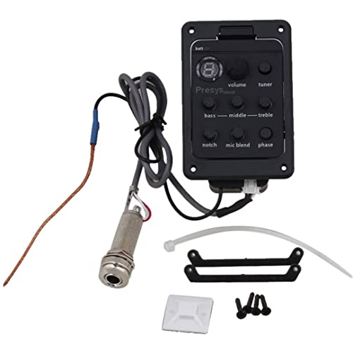 Xjklbyq Guitar Preamp Pickup 301 Acoustic Guitar Eq Pickup Digital Display For Acoustic Folk Guitar, Acoustic Guitar Preamp