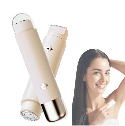 Rasierer Damen,2025 NEW IPX8 Intimrasierer für Frauen Elektrisch,2 in 1 Intimrasierer für Frauen für Bikinizone,Gesicht und Körper,Wasserdichte & Hautfreundliche Bikini Trimmer für Damen(Weiß) Rasierer Damen,2025 NEW IPX8 Intimrasierer für Frauen Elektrisch,2 in 1 Intimrasierer für Frauen für Bikinizone,Gesicht und Körper,Wasserdichte & Hautfreundliche Bikini Trimmer für Damen(Weiß)