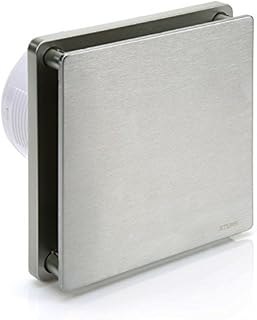 STERR Silver Extractor Fan Bathroom 100 mm with PIR Inline Extractor Fan - Extractor Fan - Bathroom Fan Extractor - Bathroom Fan