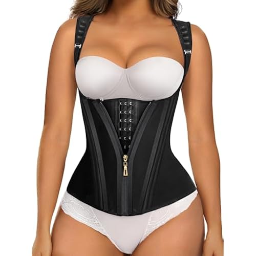 SHAPERX Waist Trainer Corset for Women Tummy Control Sport Girdle Hourglass Waist Cincher Body Shaper with Steel Boned
