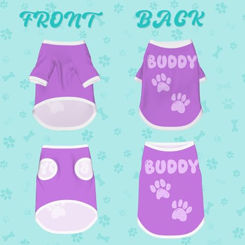 Image of Custom Puppy Clothes Girl, Personalized French Bulldog Clothes, Customized Dog Shirts, Dog Accessories, Girl Puppy Essentials, Customized T Shirts for Small Dogs, Gift for Puppies Birthday