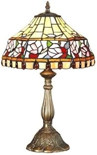 BELOFAY Tiffany Lamps, Stained Glass Handmade Tiffany Vintage Bedside Table Lamps for Living Room, Bedroom, and Lounge (12 Inches, Tiffany Style Lamp)