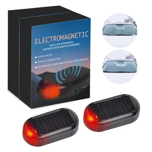 Pipihome Riscaldatore per Auto Elettromagnetico 2Pezzi, Sbrinatore Antigelo Elettromagnetico per