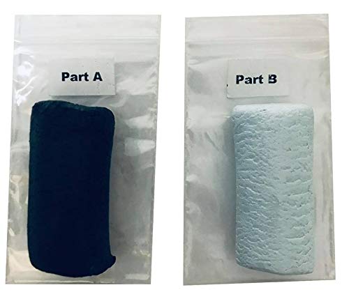 Heat Resistant Marble Hearth & Fire Surround Epoxy Repair Putty - Repairs Chips, Cracks & Similar Damage. 38g (Dark Grey)