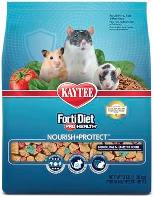 Kaytee Forti Diet Pro Health Small Animal Food For Mouse And Pet Rats, 3-Pound Kaytee Forti Diet Pro Health Small Animal Food For Mouse And Pet Rats, 3-Pound