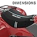 HIMAL HIMAL ATV Seat Cover Waterproof 420D Polyester Oxford, Compatible with Most ATV for Sportsman, Rancher, Foreman, Scrambler, Black