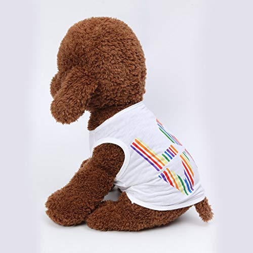 Wakeu Dog Clothes for Small Dogs Boy Yorkies Girl Chihuahua Summer Fall - Pet Puppy Shirt Love Vest Apparel - Cat Clothing Schnauzer Female Male Costume