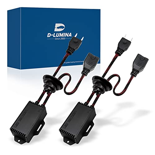 D Lumina Decodificadores para faros delanteros LED H7, decodificador LED completo con cancelación de errores, cancelador de advertencia de computadora, paquete de 2