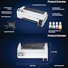 Epson Surecolor F570 Pro 24 Desktop Sublimation Printer, Includes Two Full Ink Sets, User Guide, Sublimation Paper, Free Remote Install SCF570PE (Printer & Blanks)