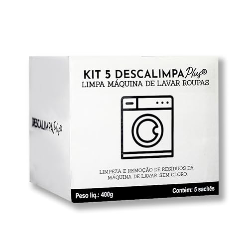 DESCALIMPAPLUS Limpa Máquina de Lavar Roupa Natural Limpeza Inter...