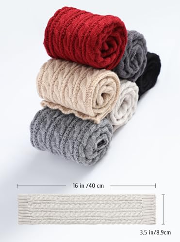 Image of fauson Leg Warmers for Women Y2k - 80s Ribbed Knit Leg Warmers for Boots