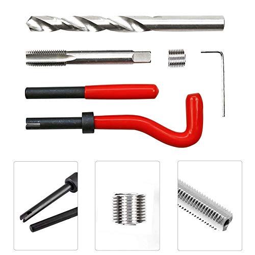 Highking Tool Thread Repair Kit, M12 X 1.25Mm Metric Thread Repair Insert Kit Compatible Hand Tool Set For Auto Repairing (M12-1.25) #TOP2