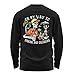 Salty Bones On My Way to Making Bad Decisions Graphic Long Sleeve T-Shirt, 100% Ringspun Cotton, Classic Fit, Printed in USA (US, Alpha, Large, Regular, Regular, Black)