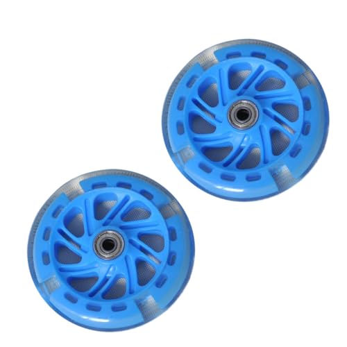 Ruedas de Entrenamiento para Bicicleta con Diseño Silencioso y Luz LED, Juego de 2 Piezas Azules, Estabilizadores con Rodamientos, Accesorios para Bicicletas y Práctica Segura miniatura 1