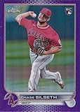 2022 Topps Chrome Update Refractor Purple #USC127 Chase Silseth Los Angeles Angels Rookie Baseball Card - GotBaseballCards