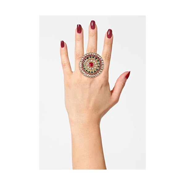 Shining Diva Fashion Gold Plated Ring for Women (Multicolor, 6683r) - Image 5