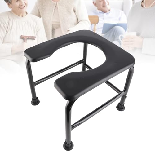 Portable Commode Chair Toilet for Disabled and Elderly and Pregnant Woman, Bedside Commode Toilet Chair Sitting Bath Stool for Bedroom Bathroom Home and Care Home