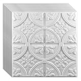 Art3d Drop Ceiling Tiles 24x24in. (12-Pack, 48 Sq.ft), Wainscoting Panels Glue Up 2ft x 2ft, White