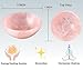 Rose Quartz Crystal Bowl - 3 Inch Decorative Bowls for Room and Home Decor - Gemstone Healing Crystals for Elegant Display, Positive Energy Balance and Gift
