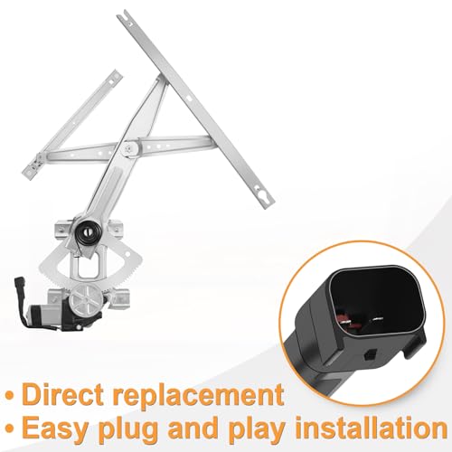 Image of Front Passenger Side Power Window Regulator with Motor fit for Ford F250 F350 F450 F550 Super Duty, F650 F750 2000 2001 2002 2003 2004 2005 2006 2007 2008 2009 2010 2011 2012, Excursion 00-05, Right