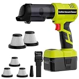 Lambrix 3 in 1 Handheld Vacuum Cordless Compatible with Ryobi 18V Battery, Wet&Dry Car Vacuum Portable Cordless with 22000Pa Blowing Function for Garage, Offices and Pet Messes (Tool Only)