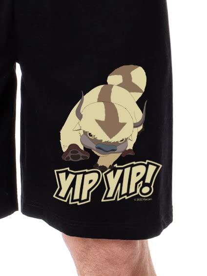 Nickelodeon Mens' Avatar The Last Airbender Appa Yip Yip Sleep Pajama Shorts2
