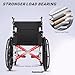 Lightweight Wheelchair with Removable Elevating Leg Rests, Folding Transport Chairs for Adults & Seniors with Full Arms And Dual Brake, Portable Wheelchairs Foldable,18