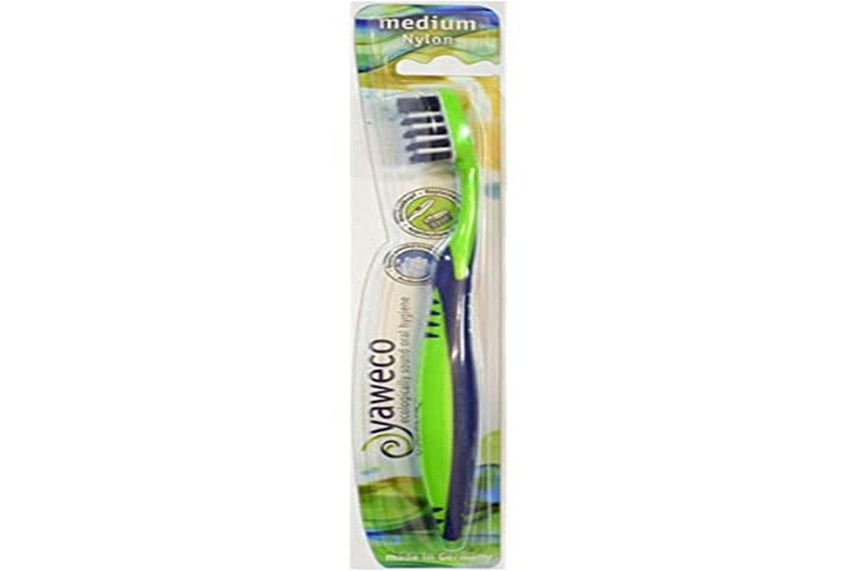 Yaweco Medium Biobased Nylon Toothbrush, 1 EA