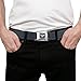 Buckle-Down Belt, Seatbelt Buckle Reclaimed Black Panel