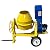 Towable 9 Cf Cubic Cement Mixer 12v Electric Starter 13 Hp
