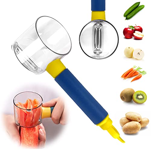 Skryuie Veggie Storage Peeler With Container, Stainless Steel Multifunctional Peeler, Peelers For Kitchen, Perfect Home Peeler For Veggie, Fruit, Potato, Carrot, Apple #TOP29