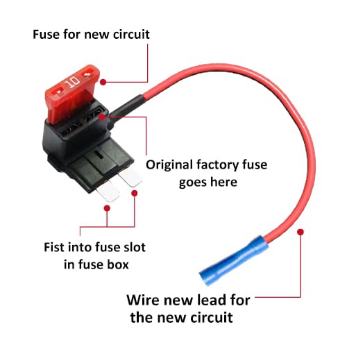 fuse tap cigarette lighter Amazon.com: Add-a-Circuit Fuse Tap Kit with 14 Inch 12V Female Cigarette  Lighter Socket – Battery Direct Wire Harness for Dash Cam, GPS, Radar  Detector, and Car Electronics : Automotive