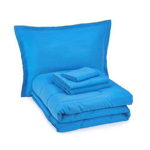 Amazon Basics SC23-BIAB02 5 Piece Microfiber Kid'S Bed-In-A-Bag Bedding Set, Toddler thumb #1