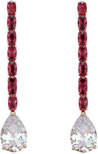 SIGOR 925 Silver Ruby Glow Mini Stud Earring