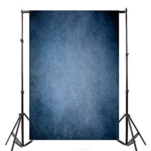 Laeacco 3X5Ft Vinyl Backdrop Photography Background Blue Designed Grunge Background Vintage Abstract Texture Blue Paint Wall Blurred Color Baby Children Adult Portrait Backdrop Photo Studio Prop #TOP1