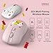 Haribo Wireless Mouse, Bluetooth 3.0/5.0 & 2.4GHz, Adjustable DPI, Multi-Device Pairing, Compact Gummy Bear Style for Laptop, Desktop, PC