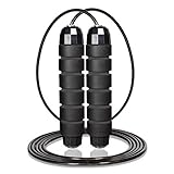 Sistema de rodamiento de bolas y cuerda de alambre de PVC incrustado: fabricado con cuerda sin enredos y sistema de rodamientos de bolas que garantiza una rotación estable y relajada. La cuerda de alambre de acero trenzado recubierto de PVC garantiza la máxima vida útil y evita grietas o roturas.