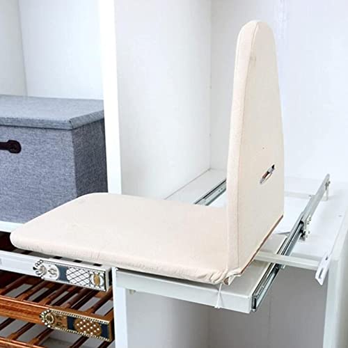 ZHOUHONG Ironing Board 180 degree rotating/Retractable Ironing Board Closet Pull-Out Stow Away in The Cabinet Easy to Install Foldable Ironing Station (Color : A) - Image 3