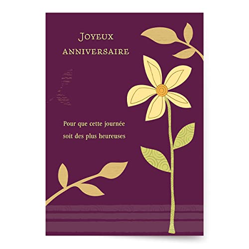 Designer Greetings French Language Happy Birthday Cards, “Joyeux...