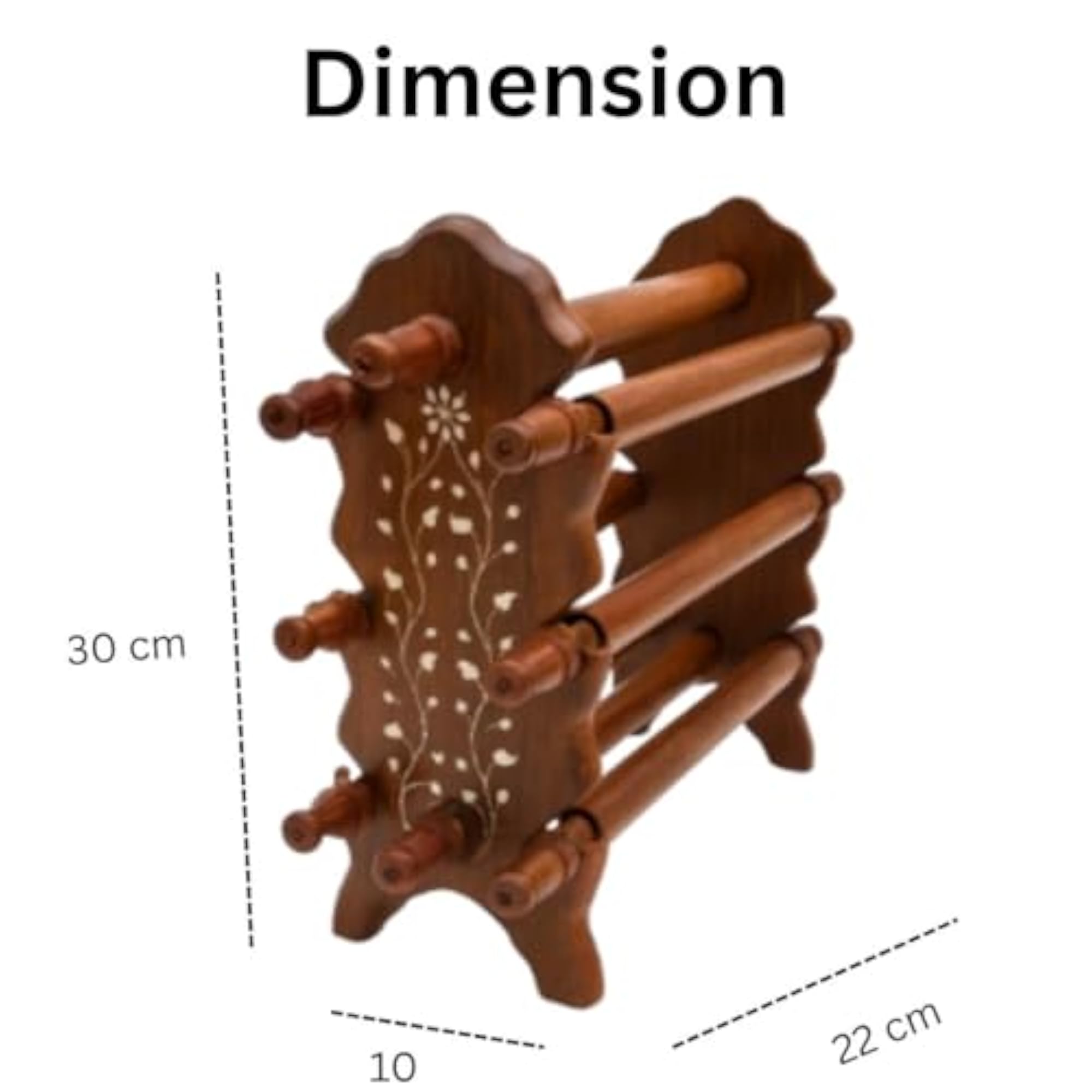 Handcrafted Wooden Bangle Holder Stand for Bangles & Bracelets
