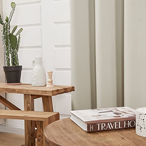 image for Deconovo Set of 2 Blackout Curtains for Bedroom, Thermal Insulated Roo
